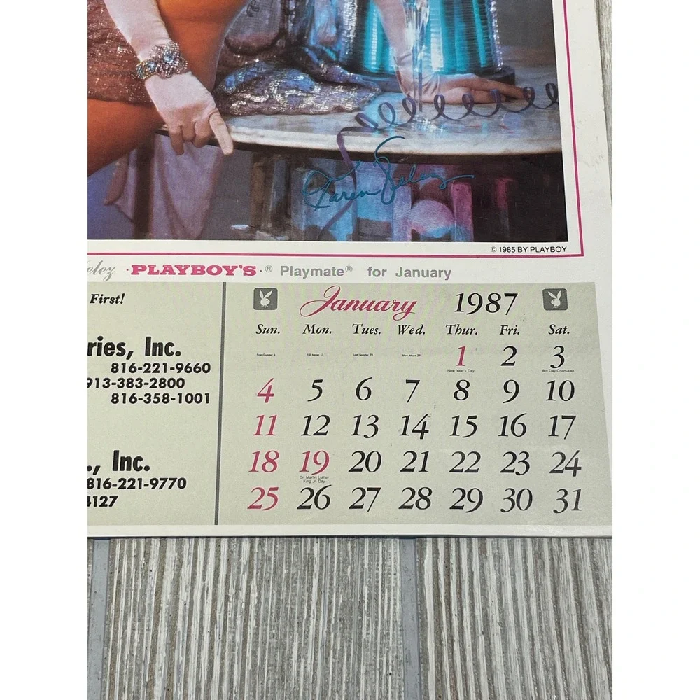 Vintage 1987 Playboy Playmate Wall Calendar Ken Marcus Photography Kansas City